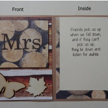 Mrs Wood Encouragement Card