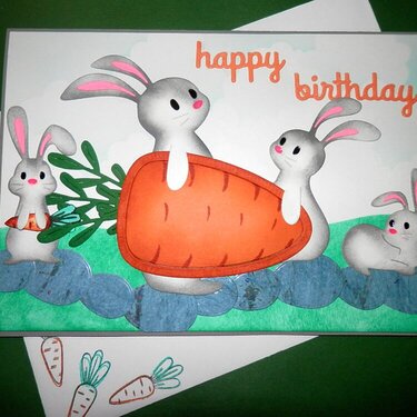 Bunny Birthday Card
