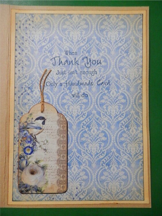 Thank You Card With Tags