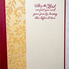 With Sympathy Card - inside