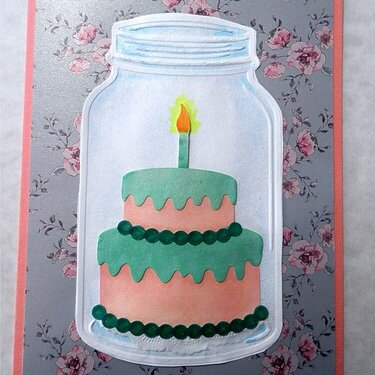 Cake in a Jar Card
