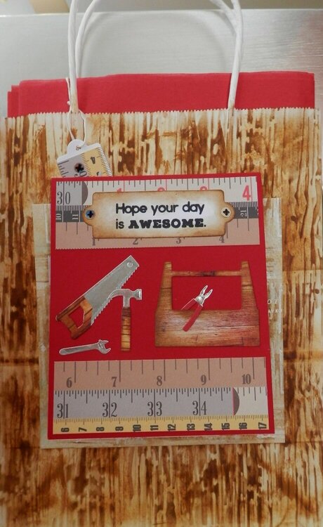 Tool Box Card/Gift Bag