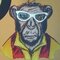 Elipse hipster chimp card
