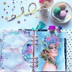 Purble & Blue Planner Spread