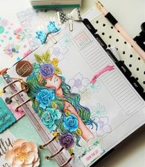 "Electric" Hair Planner Page