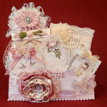 Prima Love Story file folder easel loaded envelope for Carri