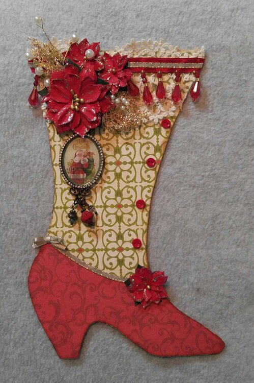 Victorian boot for December tag swap, for Robin
