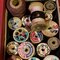Wooden spools from maybe the 30s, 40s, 50s?