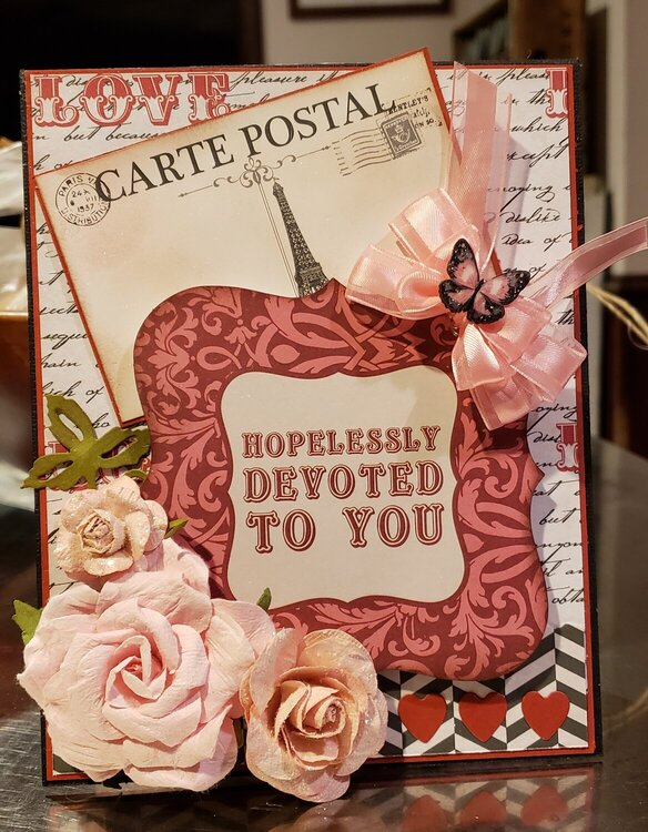 Valentine folio card for my husband