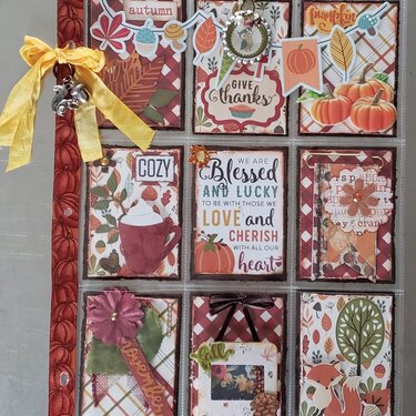 Fall themed pocket letter using Echo Park, for Gerry