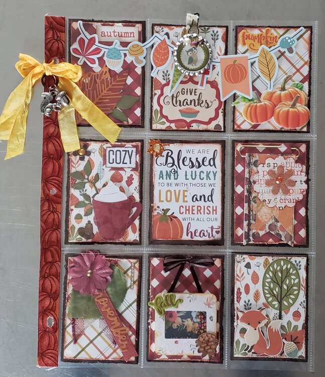 Fall themed pocket letter using Echo Park, for Gerry