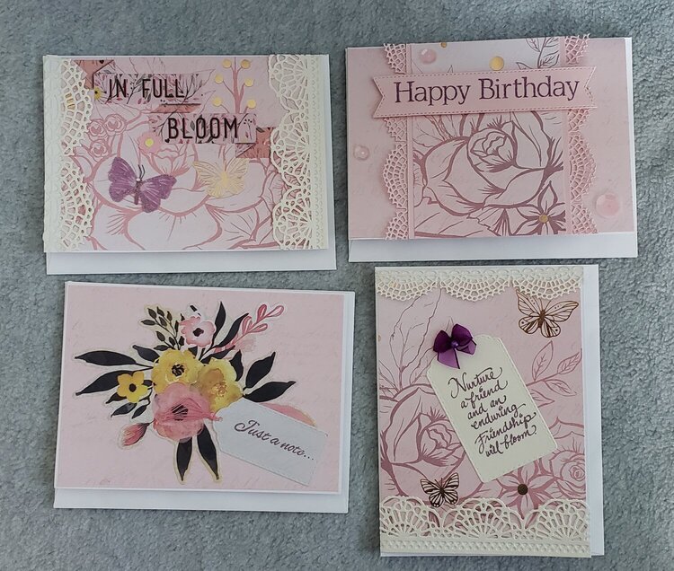 4 cards for &quot;Cards for Kindness&quot;here on SB