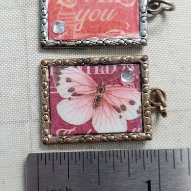 Small charms using G45  Bloom scraps