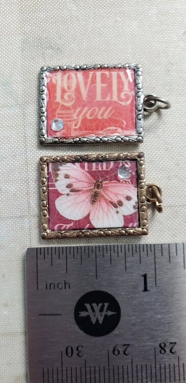 Small charms using G45  Bloom scraps