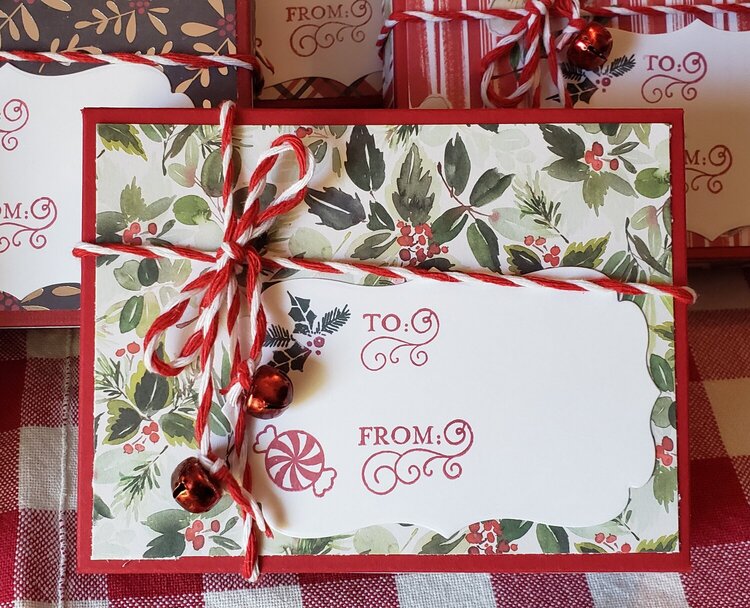 Christmas box envelope gifts for coworkers