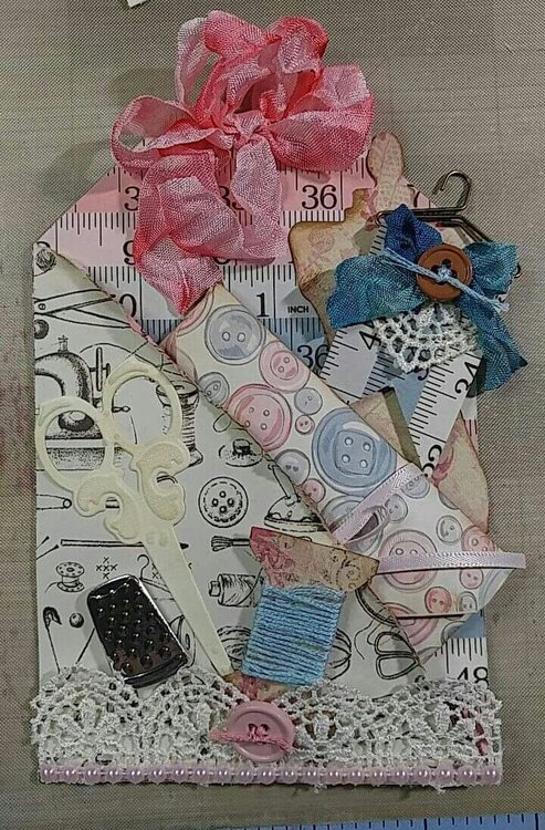 4x6 Sewing themed tag for FB group