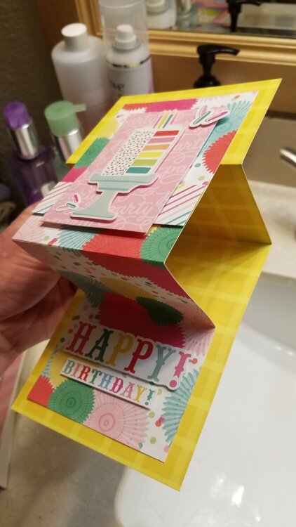 Z Fold Birthday Card