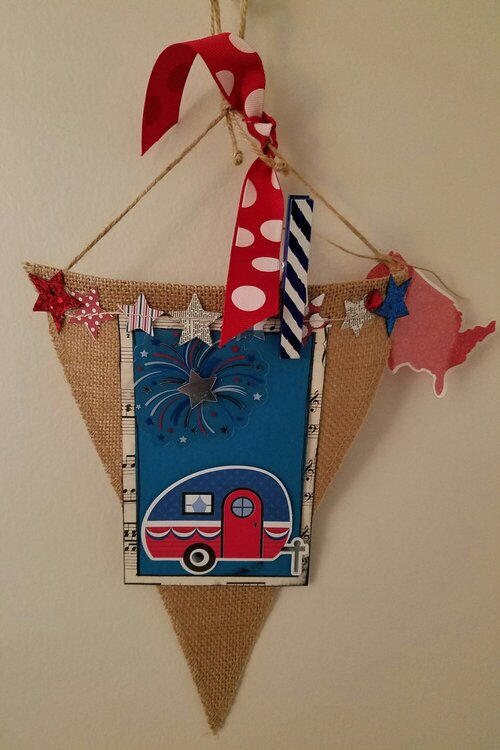 Fourth of July Pennant