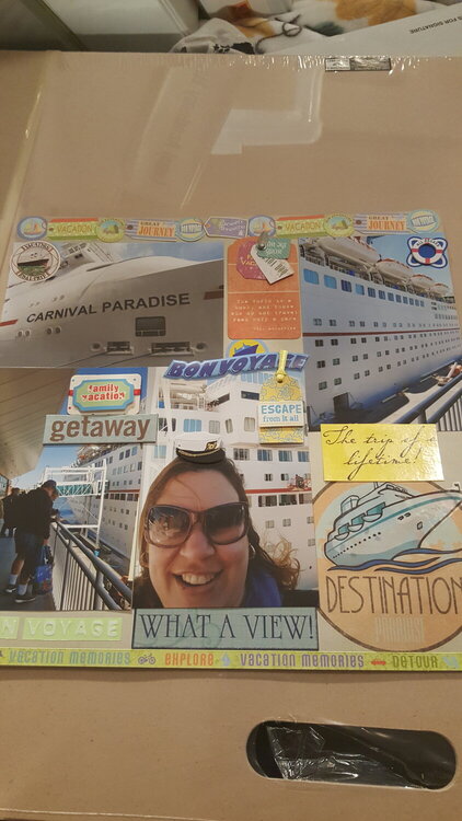 Cruise scrapbook page
