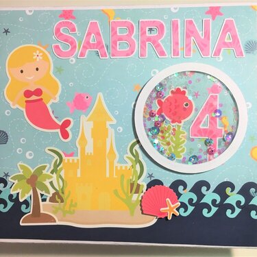 Mermaid themed scrapbook - Sabrina