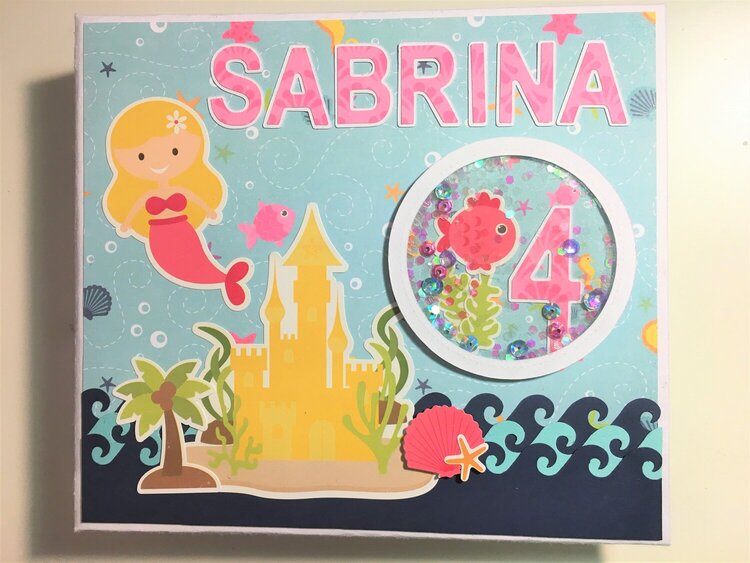 Mermaid themed scrapbook - Sabrina