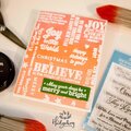 Christmas Card with Exclusive Scrapbook.com Stamps & Brushes