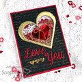 Valentine Heart Shaker Card