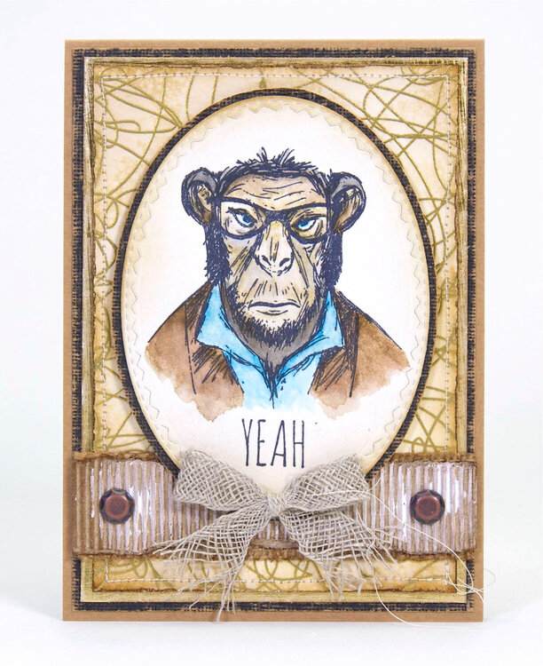 Hipster Ape Card