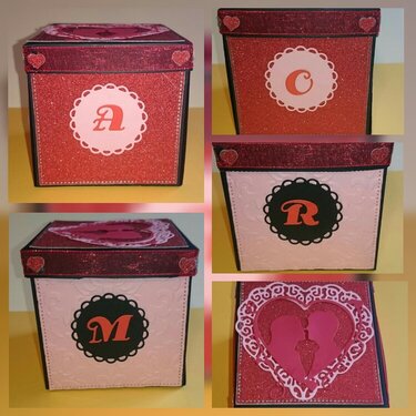 Valentine gift explosion box