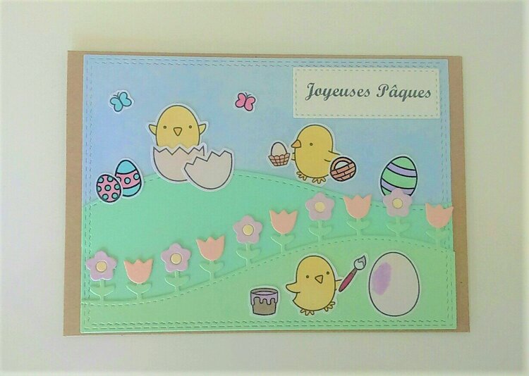 Carte de Pques Chirpy chirpy chirp