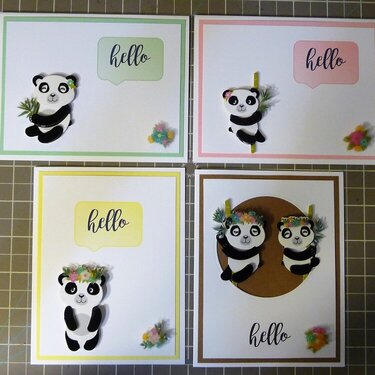 Cards for Kindness - Hello Pandas