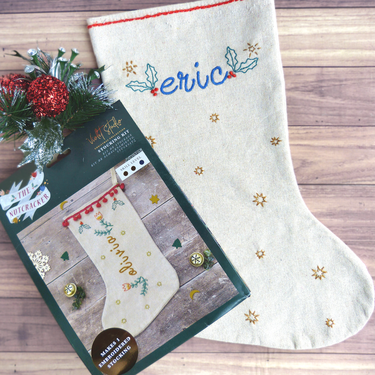 Holly Christmas Stocking