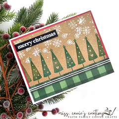 Rustic Trees Christmas Card