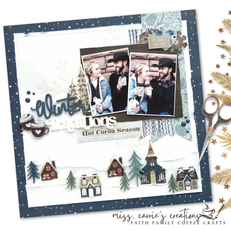 Winter Traditions Scrapbook Page