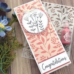 Soft Floral Congratulations Card