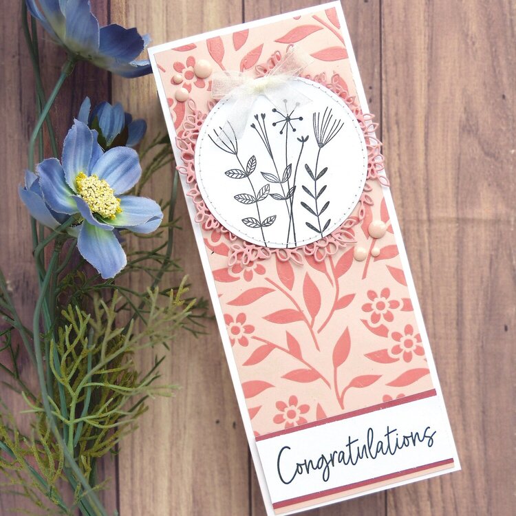 Soft Floral Congratulations Card