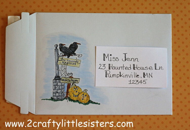 Halloween Envelope Art