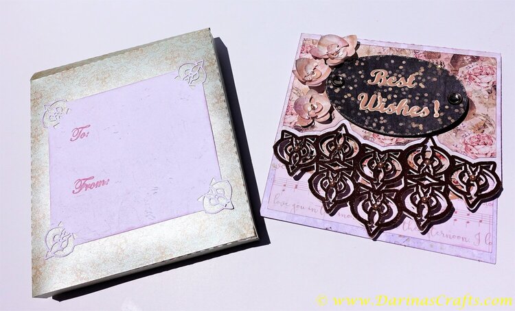 Deep Edge Orchid Card and a matching Cardbox