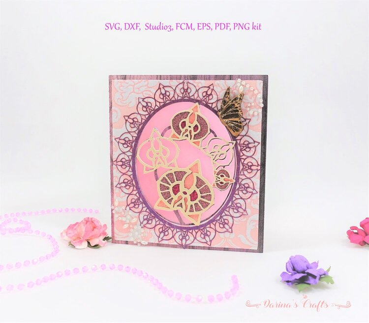 Lacy Orchid Card