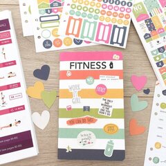 Fitness doc-it journal decorated with stickers