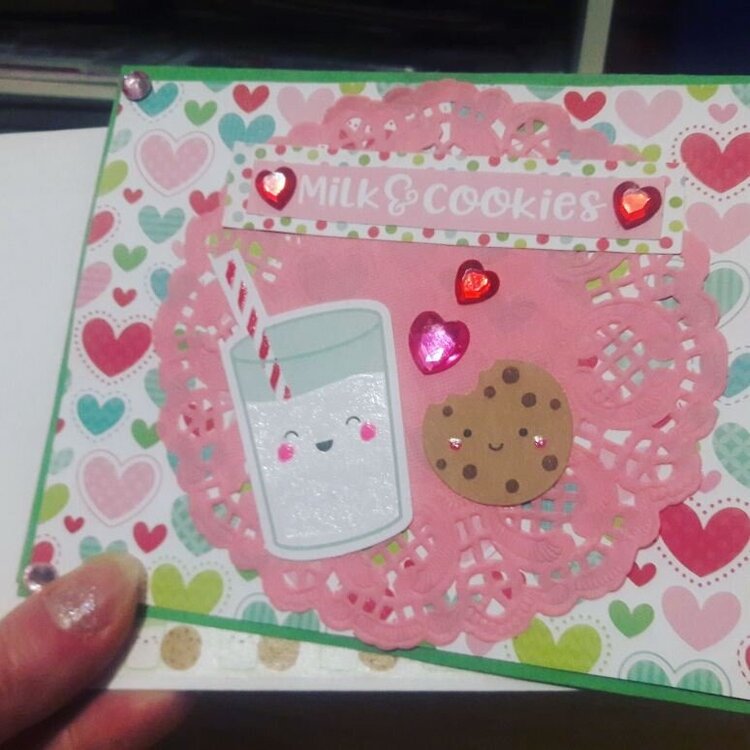Milk and cookies card