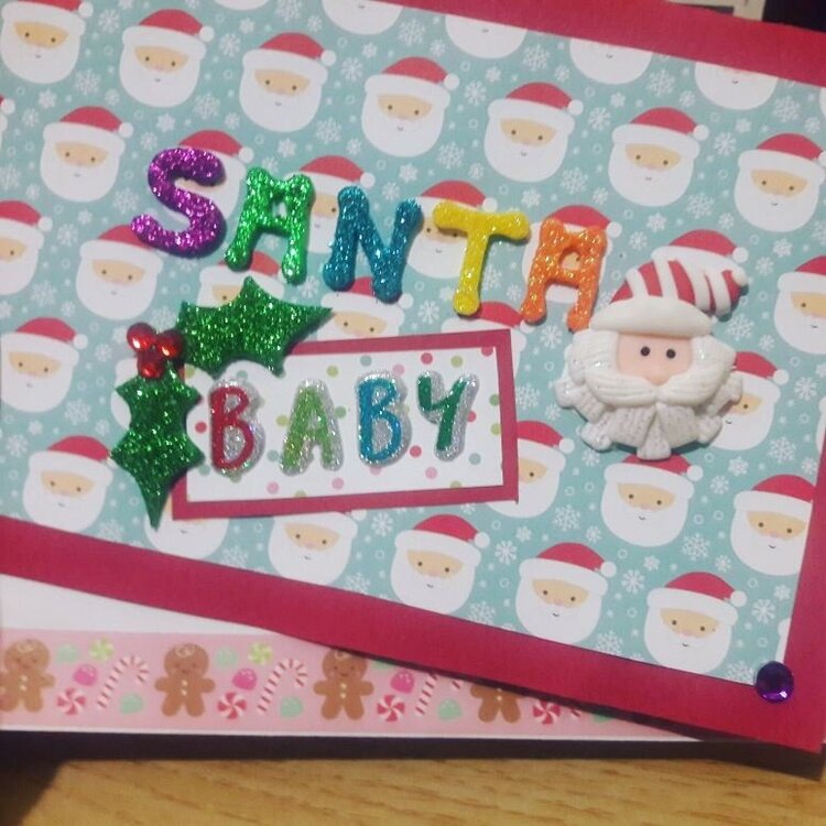 Christmas card Santa baby