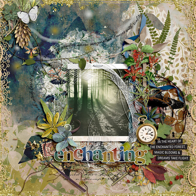 Enchanted Forest by Jen Maddocks Designs &amp; Heartstrings Scrap Art