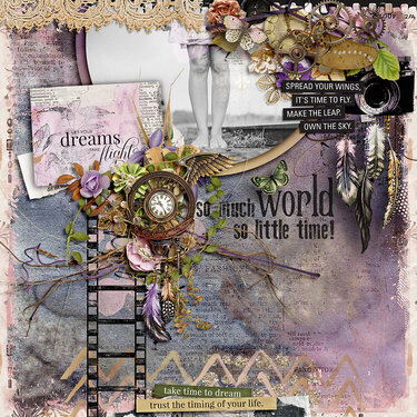 Time Flies by Heartstrings Scrap Art 