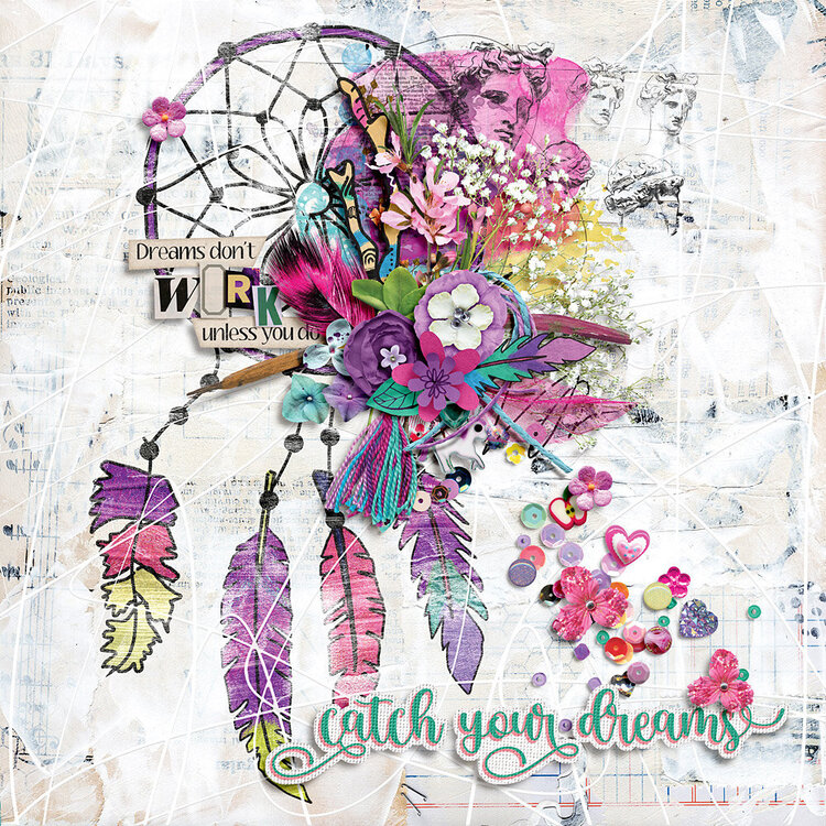 Catch Your Dreams by Art &amp; Life Scraps | July 2022 Artsy AnthologyFlex Collection
