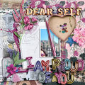 "Dear self, I'm proud of you" by Art & Life Scraps 