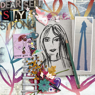 &quot;Dear self, stay strong&quot; by Art &amp; Life Scraps 