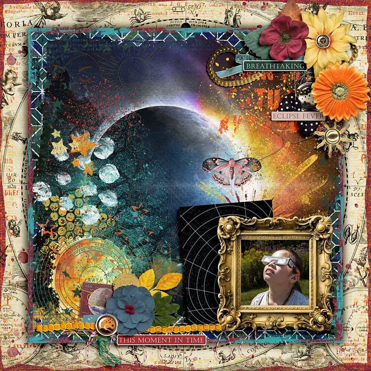 Solar Eclipse by Mixed Media by Erin