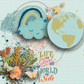 WORDS {Mini Kit 3: Life is Short} by Mixed Media By Erin