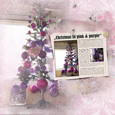 Christmas in pink &amp; purple